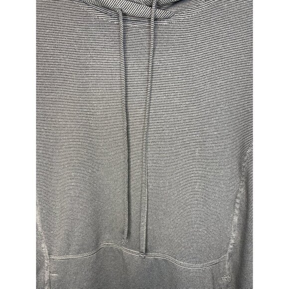 RBX Gray Striped Hoodie Long Sleeve Mens Size M Polyester & Spandex Blend - Picture 3 of 6